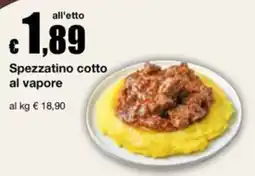 Sì con te Supermercati Spezzatino cotto al vapore offerta