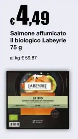 Sì con te Supermercati Salmone affumicato il biologico Labeyrie offerta