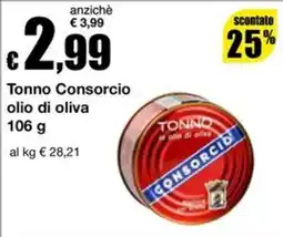 Sì con te Supermercati Tonno Consorcio olio di oliva offerta