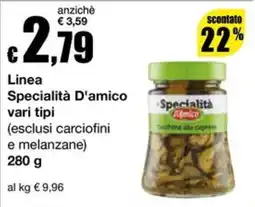 Sì con te Supermercati Specialità D'amico offerta