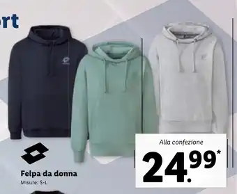 Lidl Felpa da donna S-L offerta