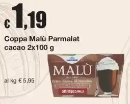 Sì con te Coppa Malù Parmalat cacao offerta