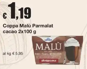 Coppa Malù Parmalat cacao