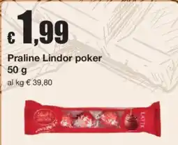 Sì con te Praline Lindor poker offerta