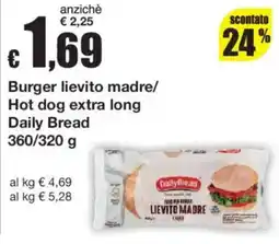 Sì con te DailyBread Burger lievito madre offerta