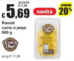 Sì con te Ravioli cacio e pepe offerta