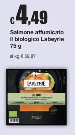 Sì con te Salmone affumicato il biologico Labeyrie offerta