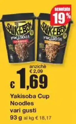 Sì con te Saikébon Yakisoba Cup Noodles offerta