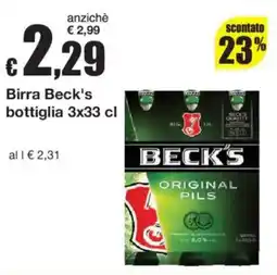 Sì con te Birra Beck's offerta