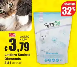 Sì con te Lettiera Sanicat Diamonds offerta