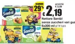 Sì con te Nettare Santal senza zuccheri vari gusti offerta