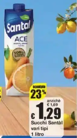 Sì con te Succhi Santal offerta