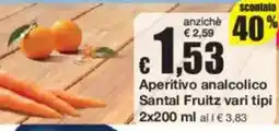 Sì con te Aperitivo analcolico Santal Fruitz offerta