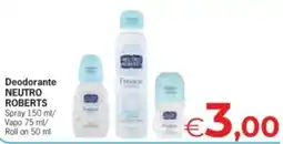 Despar Deodorante Neutro Roberts offerta