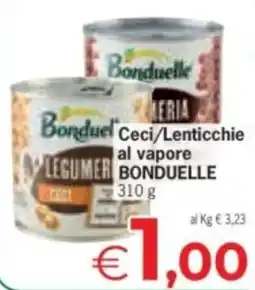 Despar Ceci/Lenticchie al vapore BONDUELLE offerta