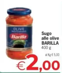 Despar Sugo alle olive Barilla offerta