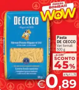 Despar Pasta DE CECCO offerta