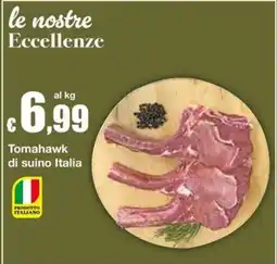 Sì con te Supermercati Tomahawk di suino Italia offerta