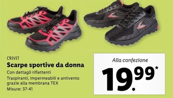 Lidl Crivit Scarpe sportive da donna offerta