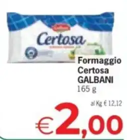 Despar Formaggio Certosa Galbani offerta