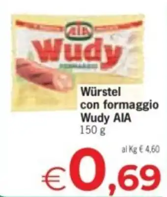 Würstel con formaggio Wudy AIA