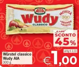 Despar Würstel classico Wudy AIA offerta