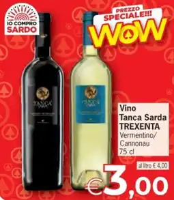 Despar Vino Tanca Sarda TREXENTA offerta