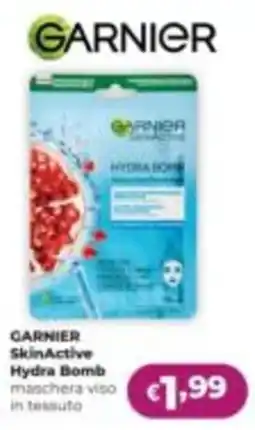 La Saponeria Garnier SkinActive Hydra Bomb maschera viso in tessuto offerta