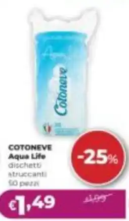 La Saponeria Cotoneve Aqua Life dischetti struccanti offerta