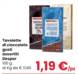 Despar Tavolette di cioccolato Despar offerta