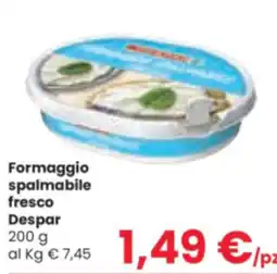 Despar Formaggio spalmabile fresco Despar offerta