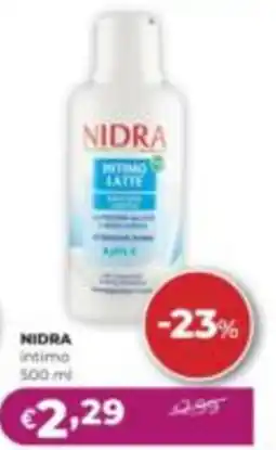 La Saponeria Nidra intimo latte offerta