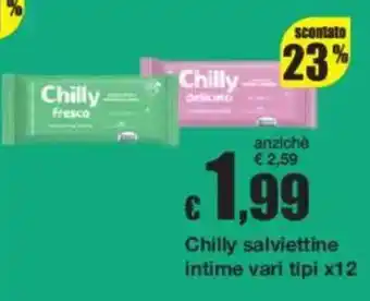 Chilly salviettine intime
