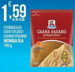 Iper Romagnolo Formaggio grattugiato grana padano nonna isa offerta