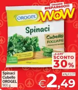 Despar Spinaci Cubello OROGEL offerta