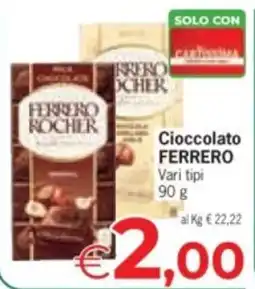 Despar Cioccolato Ferrero offerta