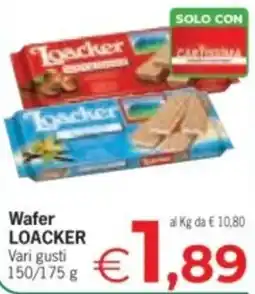 Despar Wafer LOACKER offerta