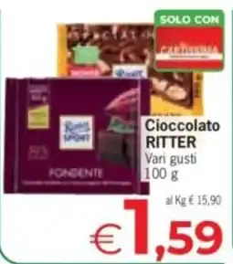 Despar Cioccolato RITTER offerta
