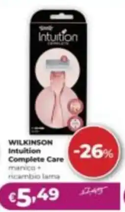 La Saponeria Wilkinson Intuition Complete Care offerta