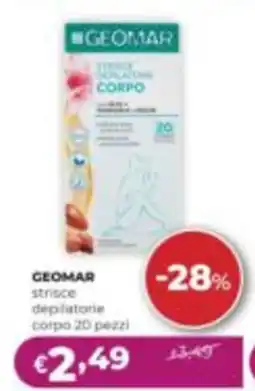La Saponeria Geomar strisce depilatorie corpo offerta