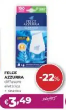 La Saponeria Felce Azzurra diffusore elettrico + ricarica offerta