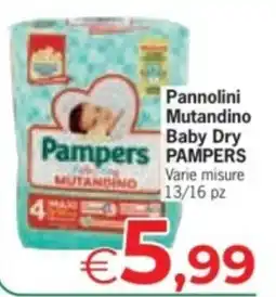 Despar Pannolini Mutandino Baby Dry Pampers offerta