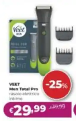 La Saponeria Veet Men Total Pro rasolo elettrico intimo offerta