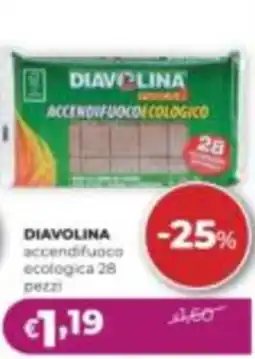 La Saponeria Diavolina accendifuoco ecologica offerta