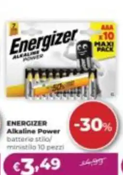 La Saponeria Energizer Alkaline Power batterie stilo/ministilo offerta