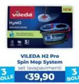 La Saponeria Vileda H2 Pro Spin Mop System offerta