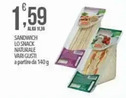 Iper Romagnolo Sandwich lo snack naturale offerta