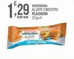 Iper Romagnolo Merendina al latte e biscotto Plasmon offerta