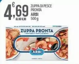 Iper Romagnolo Zuppa pronta con pesce e frutti di mare Arbi offerta
