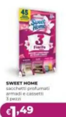 La Saponeria Sweet Home sacchetti profumati armadi e cassetti offerta